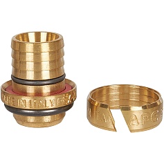 STOUT   Тройник настенный с креплением для металлопластиковых труб винтовой