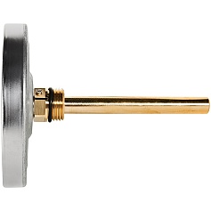 Термометр биметаллический STOUT с погружной гильзой, корпус Dn 100 мм, гильза 100 мм 1/2 , 0...120°С