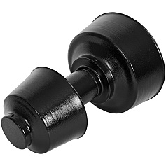 STOUT SCR-8012-800012 STOUT Оголовок вертикальный с ветрозащитой конденсац. коакс. D80(п)/125(п) ЧЕРНЫЙ широкий