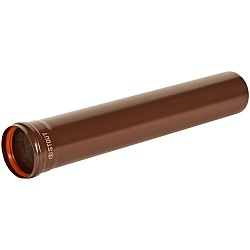STOUT SCR-0080-700500 STOUT Удлинитель дымохода традиц. D80(п-м), L500, КОРИЧНЕВЫЙ