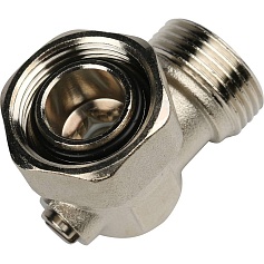 STOUT  Узел нижнего подключения для радиатора, угловой, раздельный 3/4"