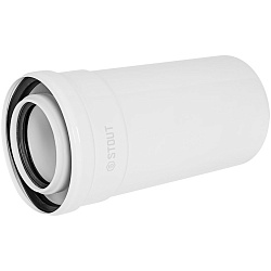 STOUT SCR-8012-000250 STOUT Удлинитель дымохода конденсац. коакс. D80(п-м)/125(п-м), L250