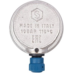 STOUT  Воздухоотводчик автоматический боковой выпуск, нар.р. 1/2" никель., уплотнительное кольцо - NBR