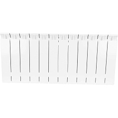 STOUT  STYLE 350 12 секций радиатор биметаллический боковое подключение (белый RAL 9010)