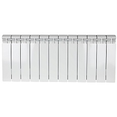 STOUT ALPHA 350 12 секций радиатор биметаллический боковое подключение (белый RAL 9016)
