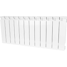 STOUT  STYLE 350 12 секций радиатор биметаллический боковое подключение (белый RAL 9010)