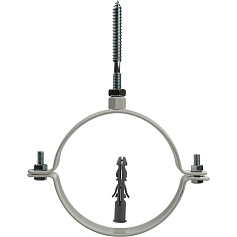 STOUT   Элемент дымохода  хомут крепежный  DN100, для крепления к стене.