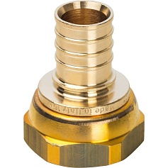 STOUT  Переходник с накидной гайкой 25xG 1" для труб из сшитого полиэтилена аксиальный