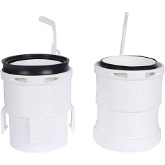 STOUT   Элемент дымохода конденсац. к-т адаптеров для гибкой трубы DN80