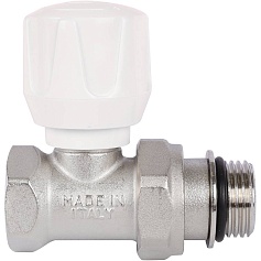 STOUT SVR Клапан ручной терморегулирующий прямой 1/2" (с дополнительным уплотнением)