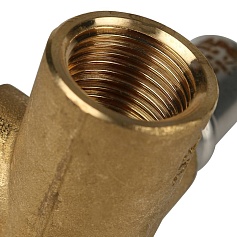 STOUT   Тройник настенный с креплением  1/2"х16 для металлопластиковых труб прессовой