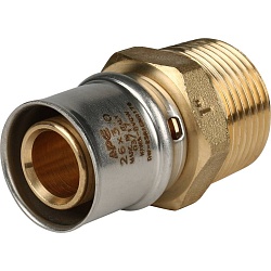 STOUT   Переходник с наружной резьбой 1"х26 для металлопластиковых труб прессовой