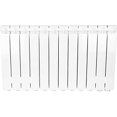 STOUT  Bravo 500 12 секции радиатор алюминиевый нижнее правое подключение (белый RAL 9010)