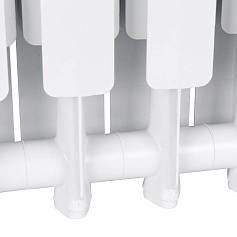 STOUT  Bravo 500 9 секций радиатор алюминиевый боковое подключение RAL9010