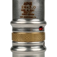 STOUT   Муфта соединительная равнопроходная 26х26 для металлопластиковых труб прессовой