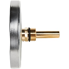 Термометр биметаллический STOUT с погружной гильзой, корпус Dn 100 мм, гильза 50 мм 1/2 , 0...120°С