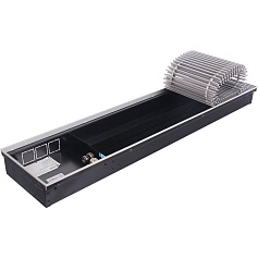 STOUT  Конвектор внутрипольный SCN 80.240.1000 (Решётка роликовая, анодированный алюминий)