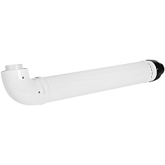 STOUT SCR-8012-251000 STOUT Комплект дымохода УНИВЕРСАЛЬНЫЙ конденсац. коакс. D80/125, L1000 (хомут, накладки декоративные, рабочая длина 680 мм)