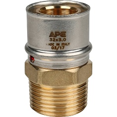 STOUT   Переходник с наружной резьбой 1"х32 для металлопластиковых труб прессовой