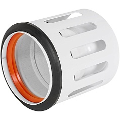 STOUT SCR-0080-250008 STOUT Адаптер моноблочный традиц. для перех. с D60(м)/100(п) на D80(м) с забором воздуха из помещения (без хомута и фланца)