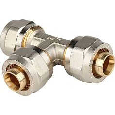 STOUT   Тройник равнопроходный 20х20х20 для металлопластиковых труб винтовой