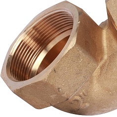 STOUT  Разъемное угловое  соединение "американка" ВН, уплотнение под гайкой o-ring кольцо 2"