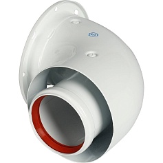 STOUT  дымоход коаксиальный для прохода через стену (совместимый с Protherm Рысь,Ягуар) D 60/100