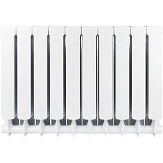 STOUT  Space 500 10 секций радиатор биметаллический боковое подключение RAL9016