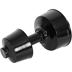 STOUT SCR-8610-800012 STOUT Оголовок вертикальный с ветрозащитой конденсац. коакс. D60(п)/100(п) ЧЕРНЫЙ широкий