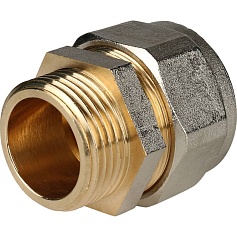 STOUT   Переходник с наружной резьбой 1"х32 для металлопластиковых труб винтовой