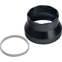 STOUT  Элемент дымохода адаптер пластиковый DN101/133, для гермитизации терминала при проходе через крышу
