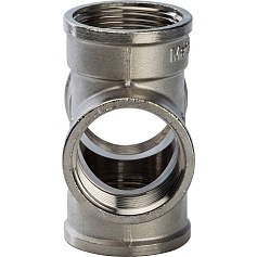 STOUT  Крестовина ВВ никелированная 1"1/4