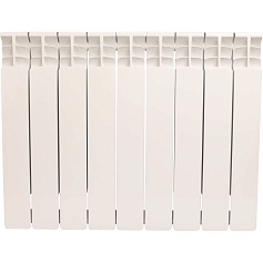 STOUT  Space 500 9 секций радиатор биметаллический боковое подключение RAL9016