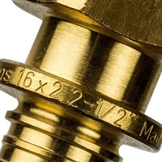 STOUT  Переходник с внутренней резьбой 16xG 1/2" для труб из сшитого полиэтилена аксиальный