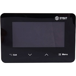 STOUT  Беспроводной комнатный двухпозиционный регулятор ST-293v2, черный