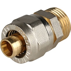 STOUT   Переходник с наружной резьбой 1/2"х16 для металлопластиковых труб винтовой