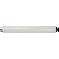 STOUT  Элемент дымохода DN60/100 конечный участок 830мм дымохода для горизонт. прохода через стену с оголовком из пластика