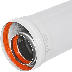 STOUT SCR-6010-002000 STOUT Удлинитель дымохода традиц. коакс. D60(п-м)/100(п-м), L2000