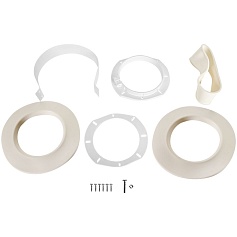 STOUT SCR-8610-251000 STOUT Комплект дымохода УНИВЕРСАЛЬНЫЙ конденсац. коакс. D60/100, L1000 (хомут, фланец, втулка, рабочая длина 680 мм)