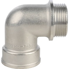 STOUT  Угольник с упором НВ никелированный 1"1/4