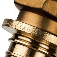 STOUT  Переходник с наружной резьбой 32xR 1" для труб из сшитого полиэтилена аксиальный