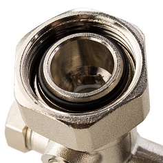 STOUT  Узел нижнего подключения радиатора для однотрубной системы, прямой 3/4