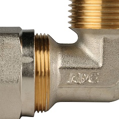 STOUT   Угольник-переходник с наружной резьбой 1"x26 для металлопластиковых труб винтовой