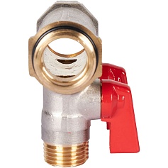 STOUT SMB 6210 341202 STOUT Коллектор с шаровыми кранами 3/4", 2 отвода 1/2" (красные ручки)