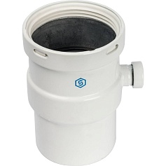 STOUT  Элемент дымохода  горизонтальный DN80  п/м с патрубком для отвода конденсата