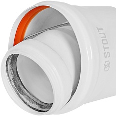 STOUT SCR-8610-000001 STOUT Адаптер подключения к котлу конденсац. D60(м)/100(м)