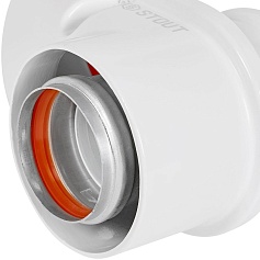 STOUT SCR-0080-250001 STOUT Адаптер моноблочный универсальный для перех. на двухтрубную систему традиц. с D60(м)/100(п) на D80(м)/80(м) литой
