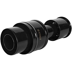 STOUT SCR-6010-800012 STOUT Оголовок вертикальный с ветрозащитой традиц. коакс. D60(п)/100(п) ЧЕРНЫЙ узкий
