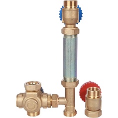 STOUT SDG-0002 Насосная группа с термостатическим смесительным клапаном 3/4" без насоса