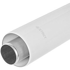STOUT SCR-6010-001001 STOUT Горизонтальный проход через стену с наконечником Антилед традиц. коакс. D60(п)/100(п), L1000 (без декоративных накладок)